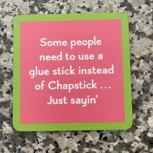 Drinks On Me Cork Coaster